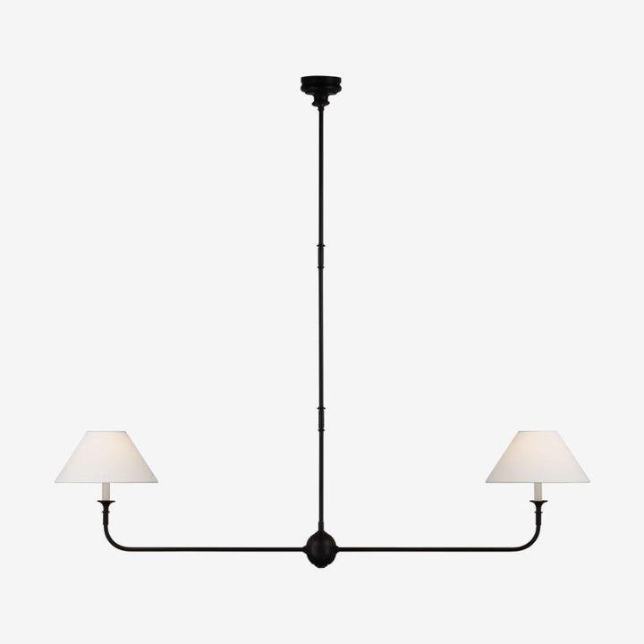 Piaf Grande Chandelier – Modern Mid Century Brass Light for Dining | Vinlighting