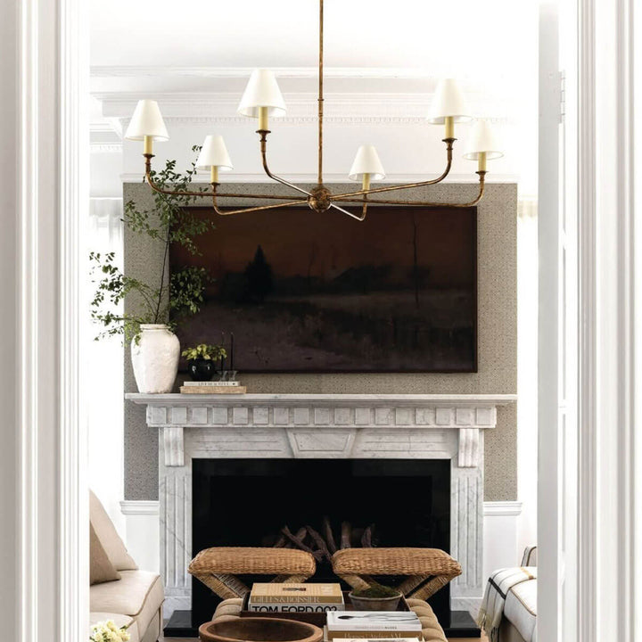Piaf Grande Chandelier – Modern Mid Century Brass Light for Dining | Vinlighting