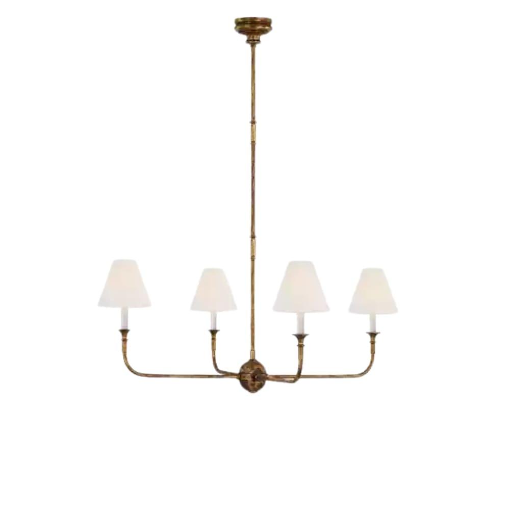 Piaf Grande Chandelier – Modern Mid Century Brass Light for Dining | Vinlighting
