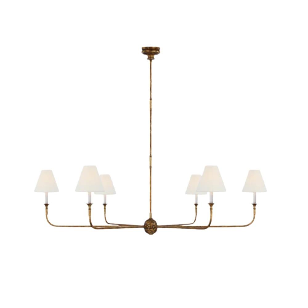 Piaf Grande Chandelier – Modern Mid Century Brass Light for Dining | Vinlighting