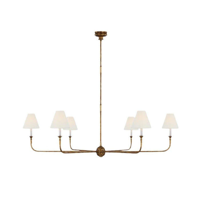 Piaf Grande Chandelier – Modern Mid Century Brass Light for Dining | Vinlighting