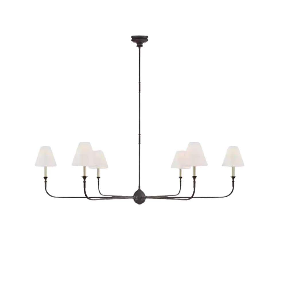 Piaf Grande Chandelier – Modern Mid Century Brass Light for Dining | Vinlighting