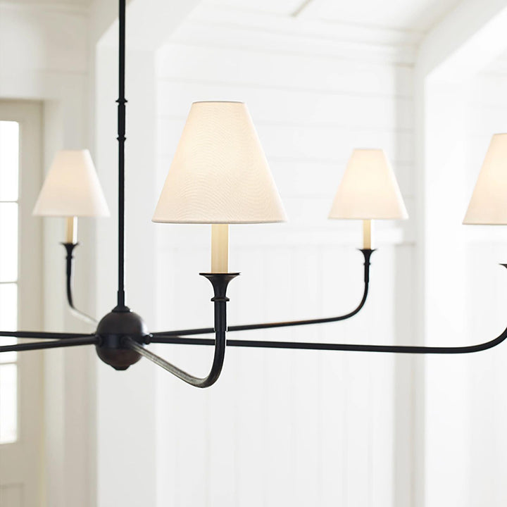 Piaf Grande Chandelier – Modern Mid Century Brass Light for Dining | Vinlighting