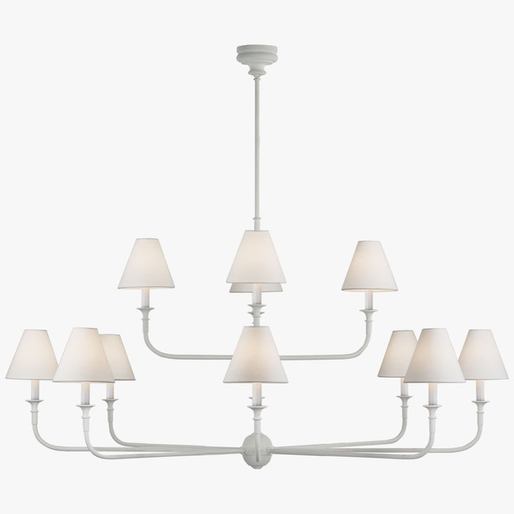 Piaf Grande Chandelier – Modern Mid Century Brass Light for Dining | Vinlighting