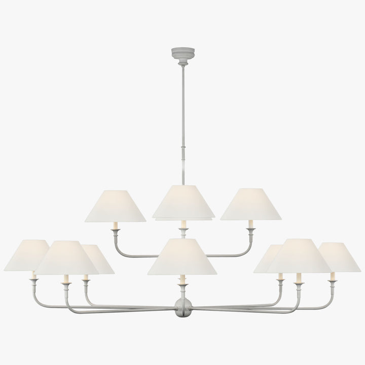 Piaf Grande Chandelier – Modern Mid Century Brass Light for Dining | Vinlighting