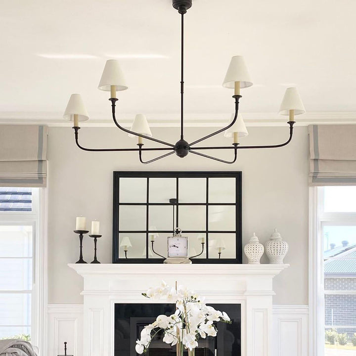 Piaf Grande Chandelier – Modern Mid Century Brass Light for Dining | Vinlighting