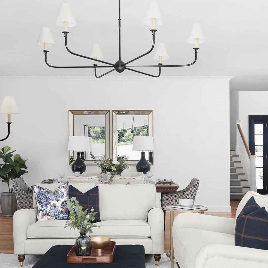 Piaf Grande Chandelier – Modern Mid Century Brass Light for Dining | Vinlighting