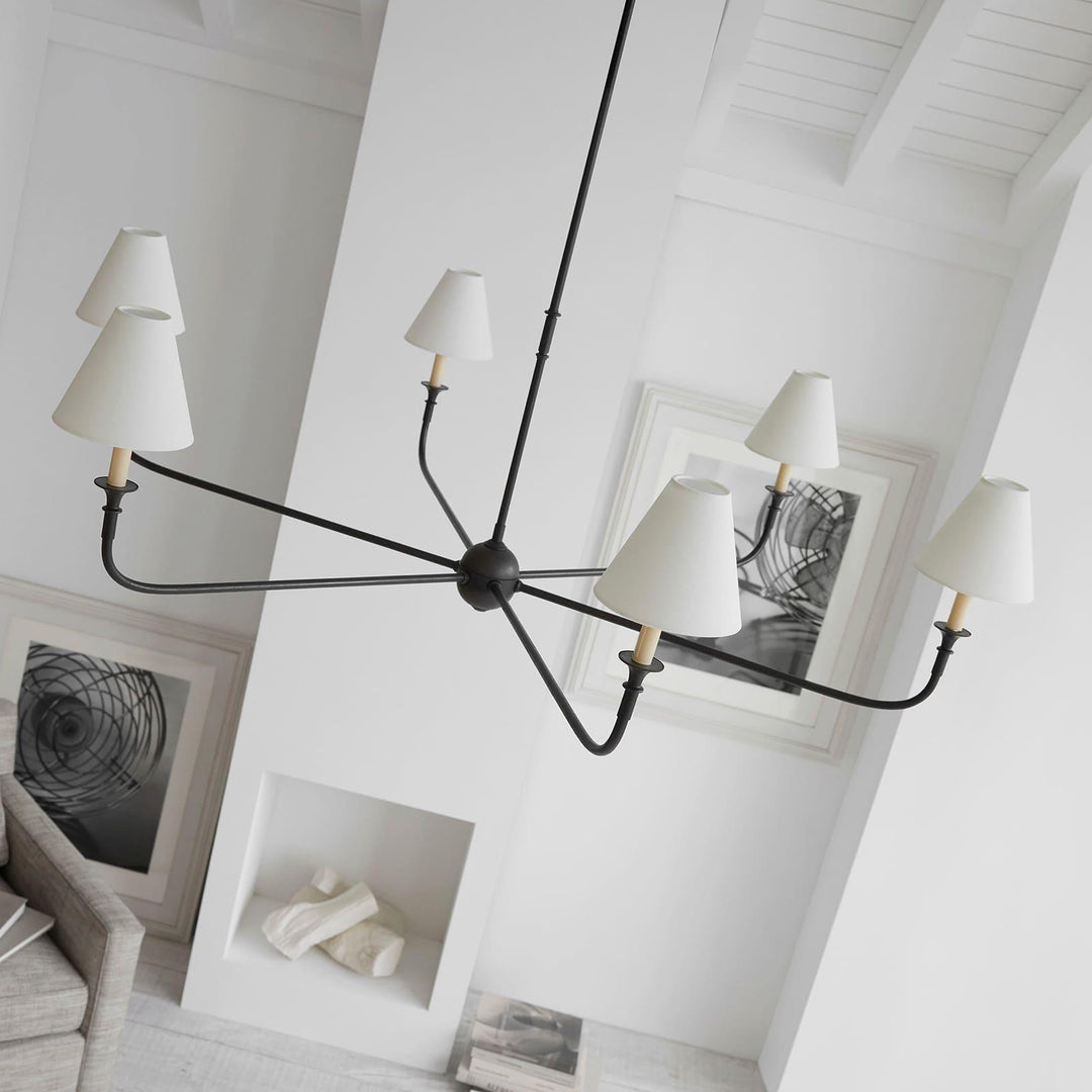Piaf Grande Chandelier – Modern Mid Century Brass Light for Dining | Vinlighting