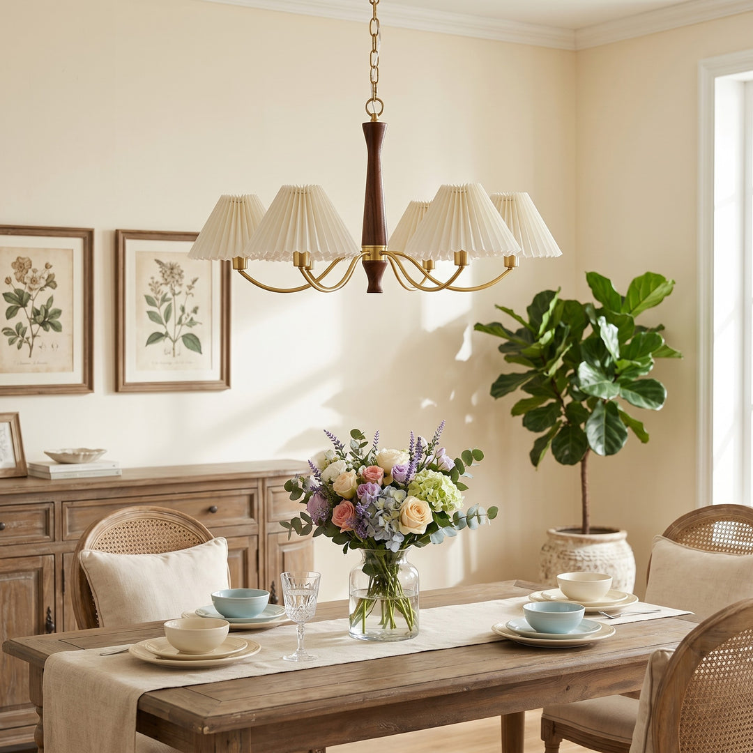 Pleated Chandelier