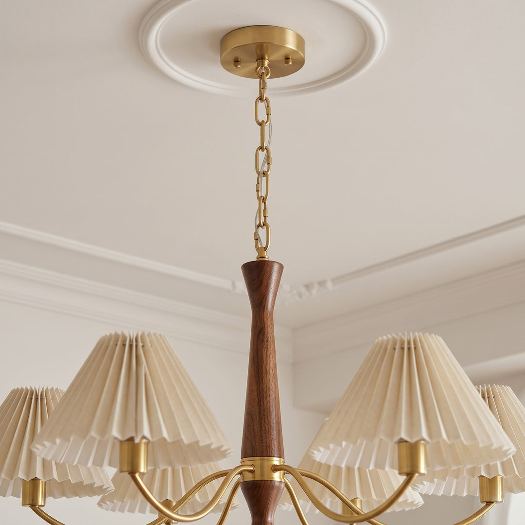 Pleated Chandelier