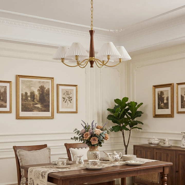 Pleated Chandelier