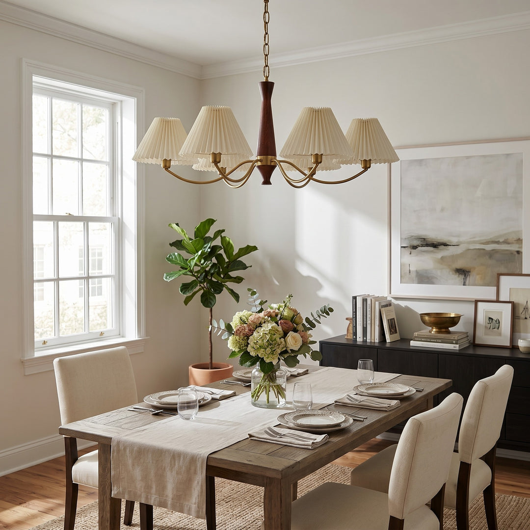 Pleated Chandelier