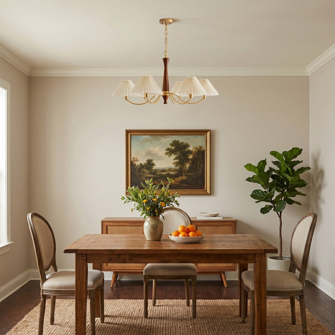 Pleated Chandelier