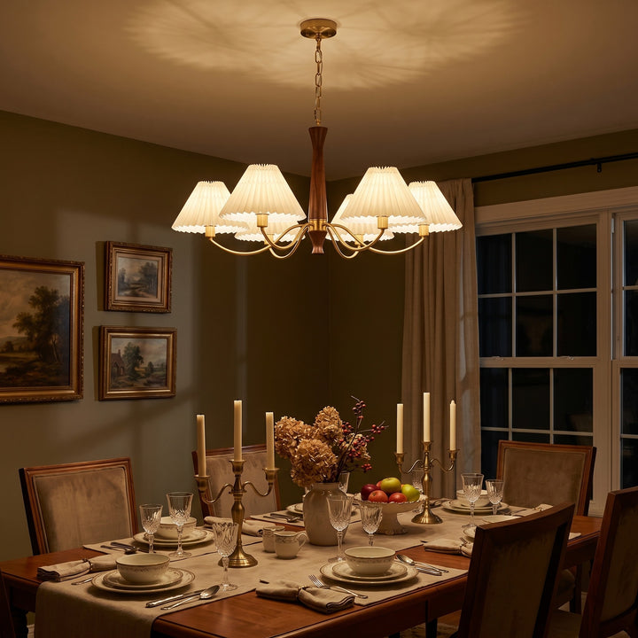 Pleated Chandelier