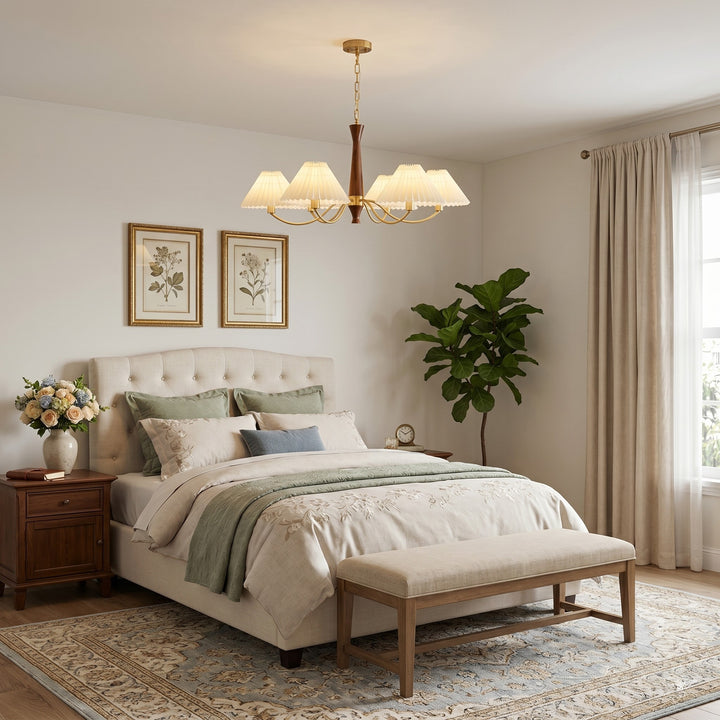 Pleated Chandelier