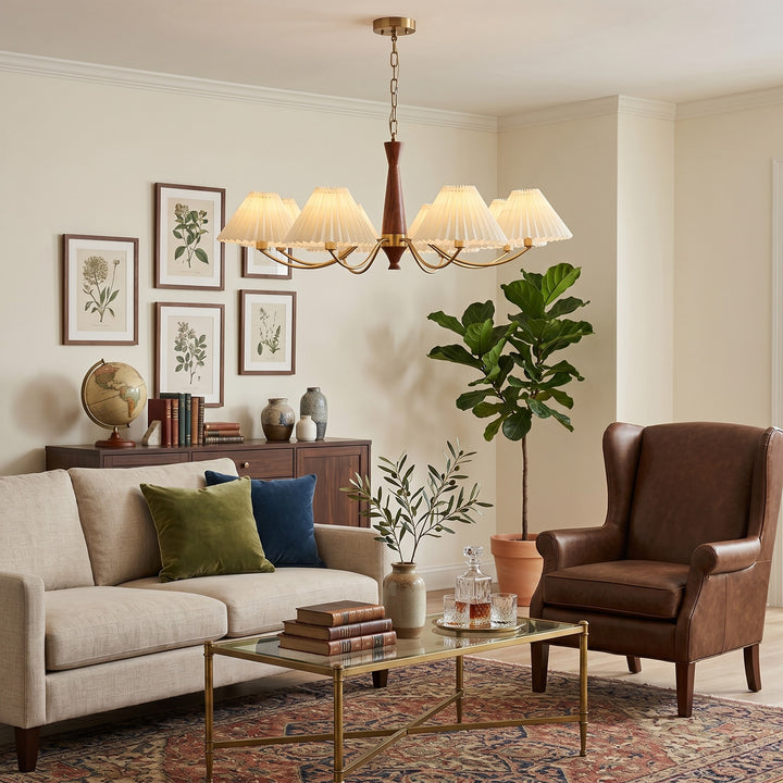 Pleated Chandelier