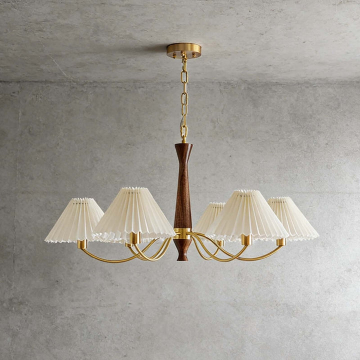 Pleated Chandelier