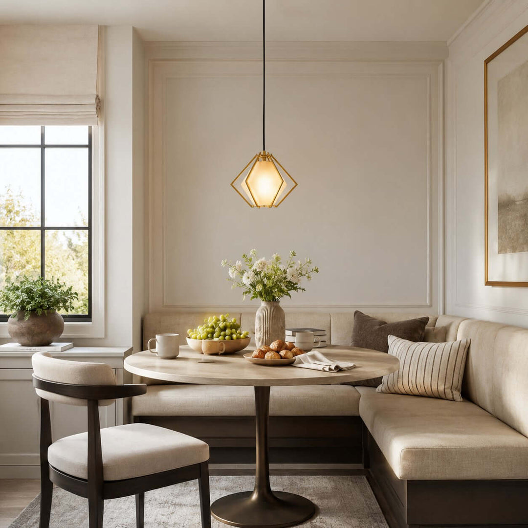 Prismora Pendant Light - Geometric Glass Kitchen Island Light | Vinlighting