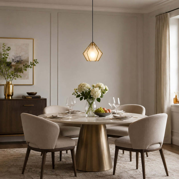 Prismora Pendant Light - Geometric Glass Kitchen Island Light | Vinlighting