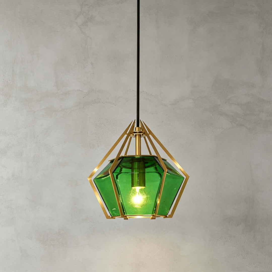 Prismora Pendant Light - Geometric Glass Kitchen Island Light | Vinlighting