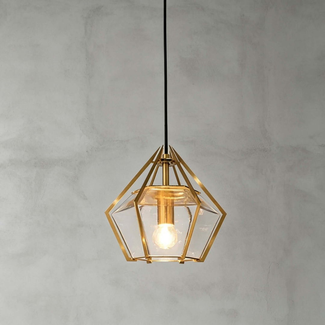 Prismora Pendant Light - Geometric Glass Kitchen Island Light | Vinlighting