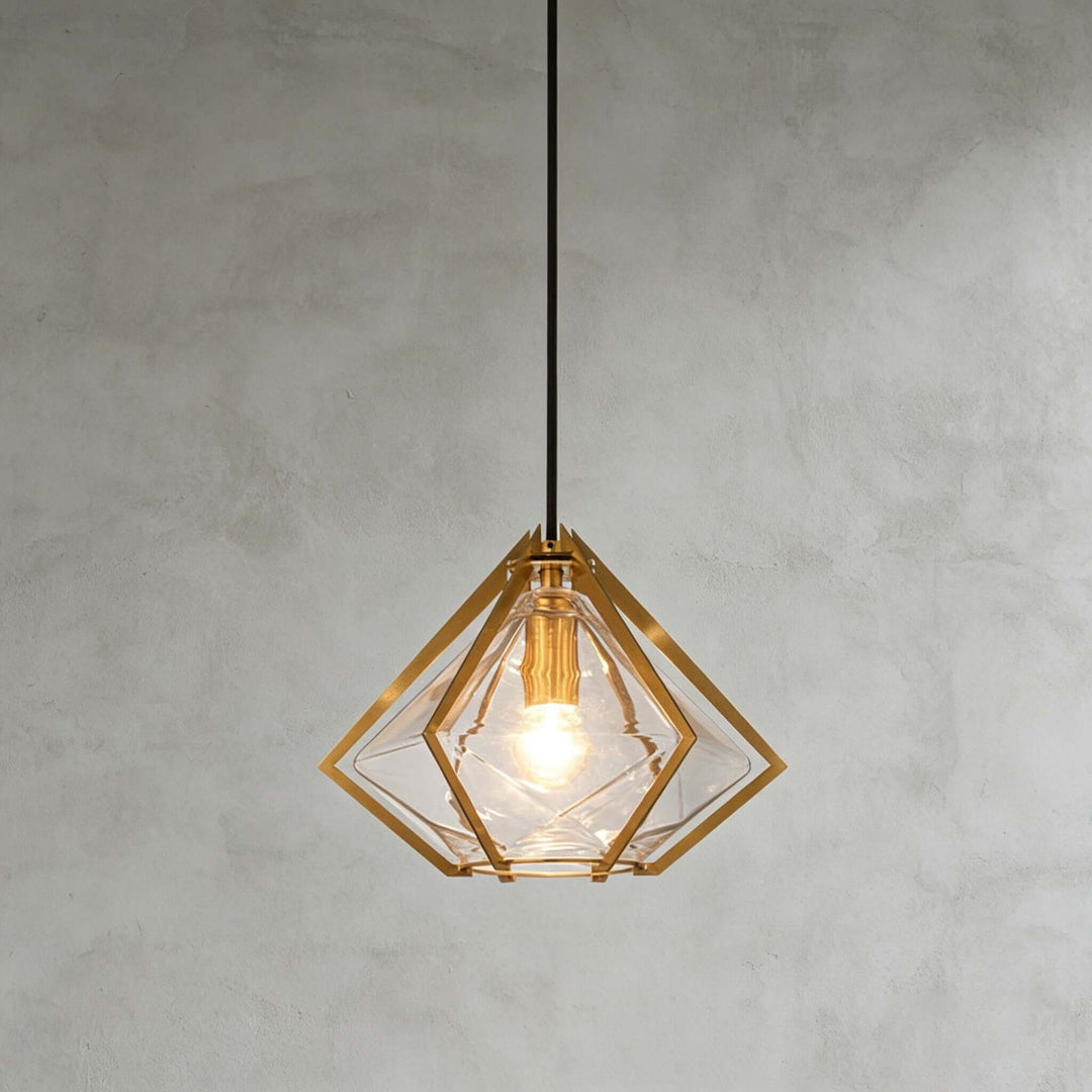 Prismora Pendant Light - Geometric Glass Kitchen Island Light | Vinlighting