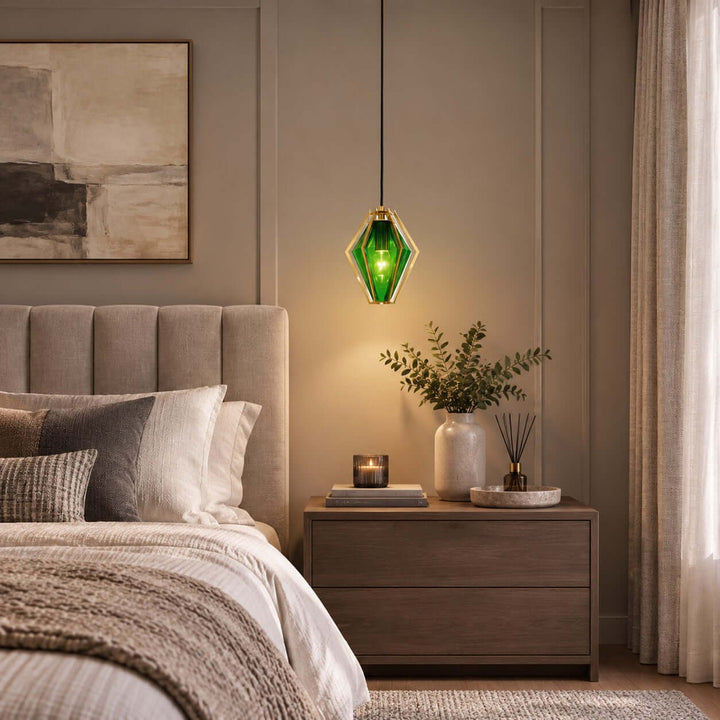 Prismora Pendant Light - Geometric Glass Kitchen Island Light | Vinlighting