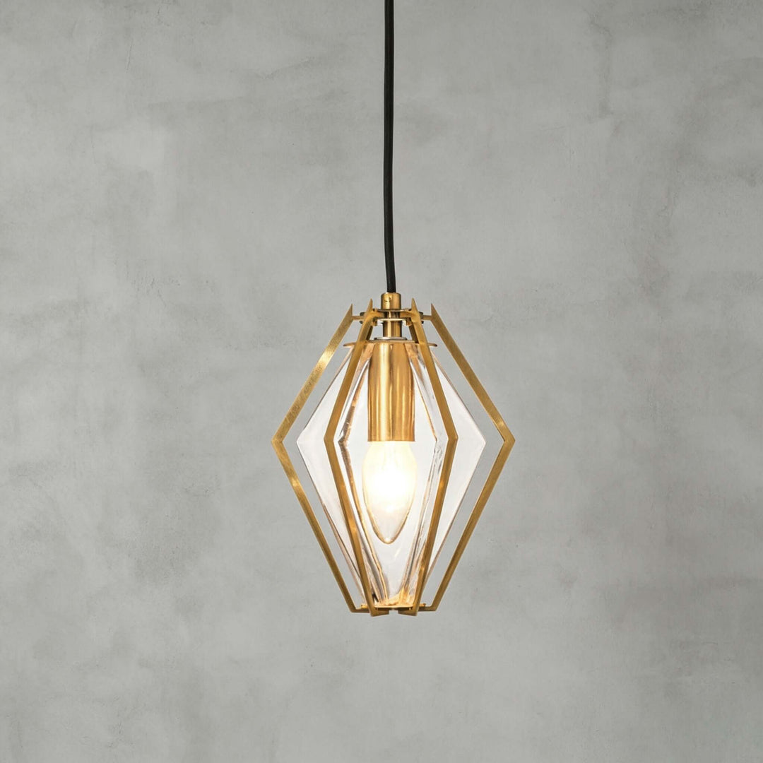 Prismora Pendant Light - Geometric Glass Kitchen Island Light | Vinlighting