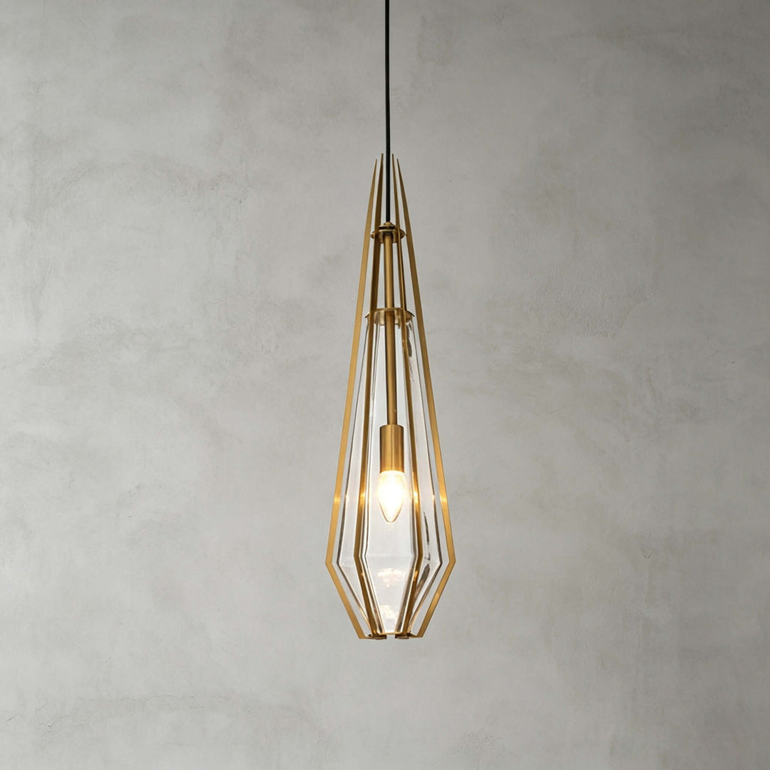 Prismora Pendant Light - Geometric Glass Kitchen Island Light | Vinlighting
