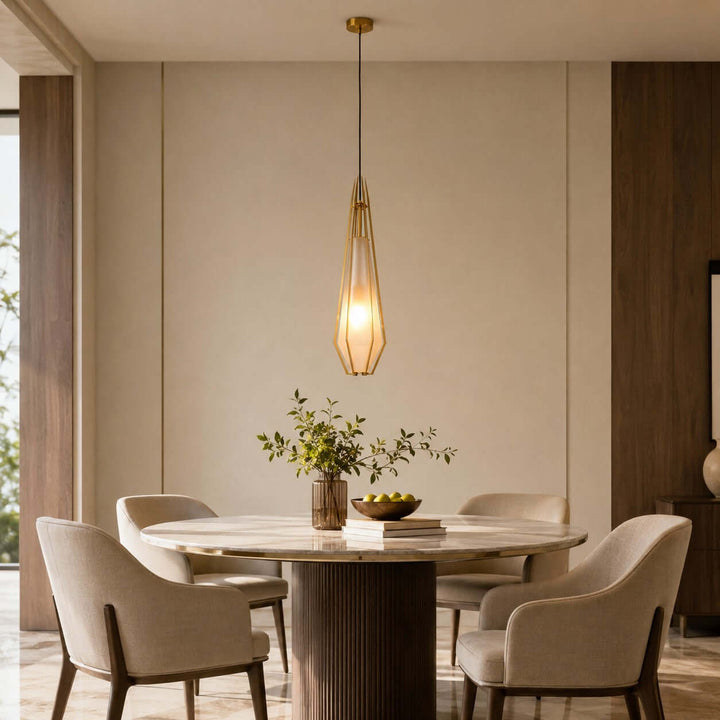 Prismora Pendant Light - Geometric Glass Kitchen Island Light | Vinlighting