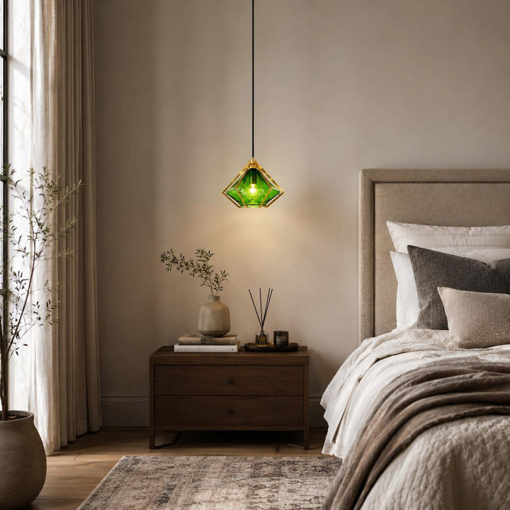 Prismora Pendant Light - Geometric Glass Kitchen Island Light | Vinlighting