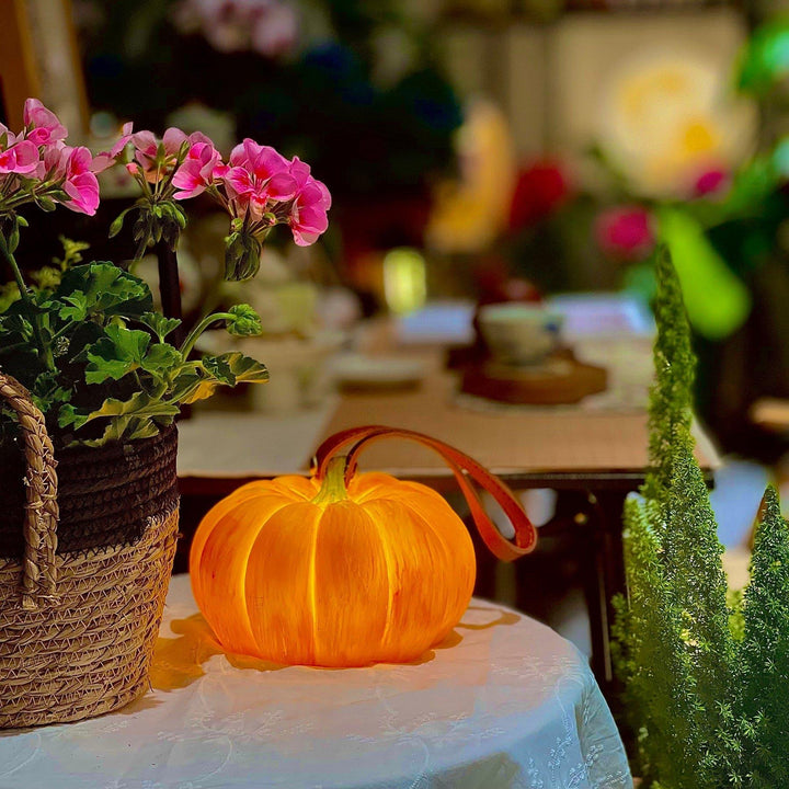 Pumpkin Portable Table Lamp - Cute & Cool Bedroom Lamp by Vinlighting | Vinlighting | Vinlighting