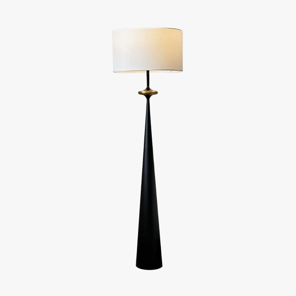 Putney Floor Lamp - Stacked Circle Design with Vintage Aluminum Finish | Vinlighting | Vinlighting