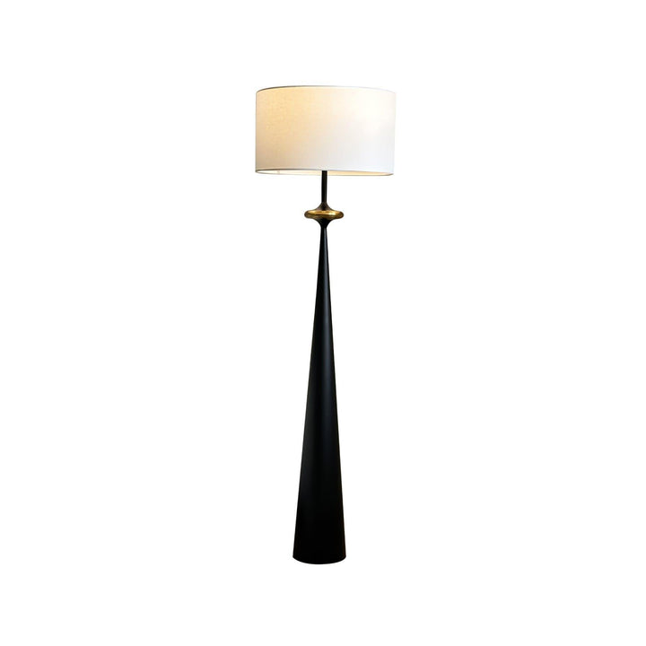 Putney Floor Lamp - Stacked Circle Design with Vintage Aluminum Finish | Vinlighting | Vinlighting