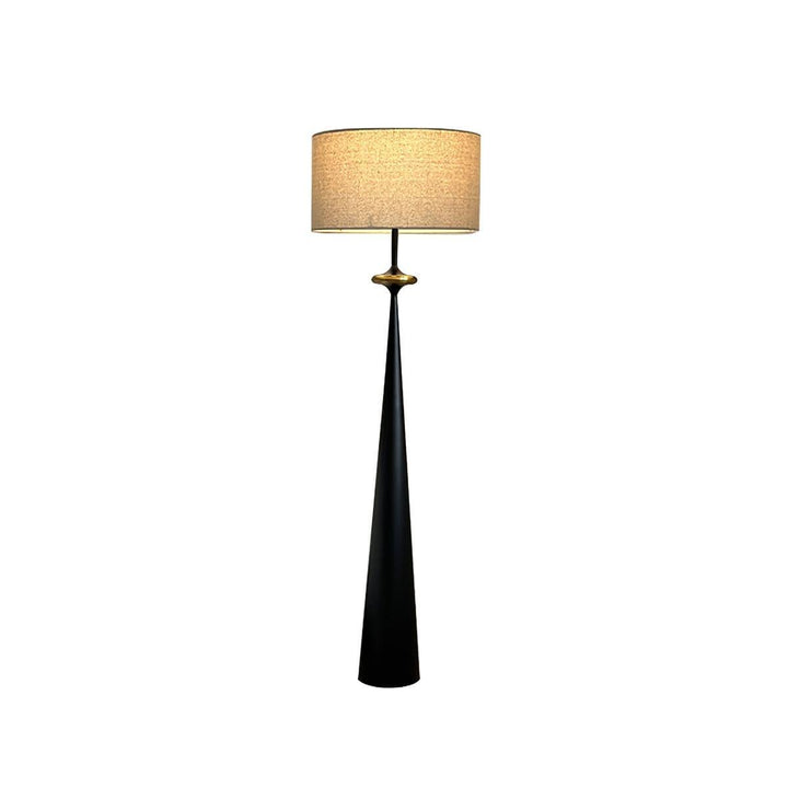 Putney Floor Lamp - Stacked Circle Design with Vintage Aluminum Finish | Vinlighting | Vinlighting