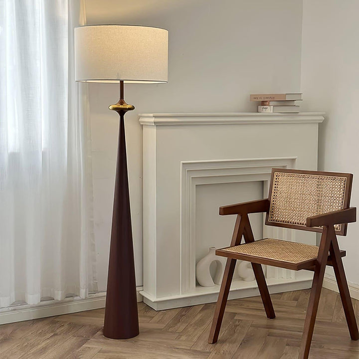 Putney Floor Lamp - Stacked Circle Design with Vintage Aluminum Finish | Vinlighting | Vinlighting