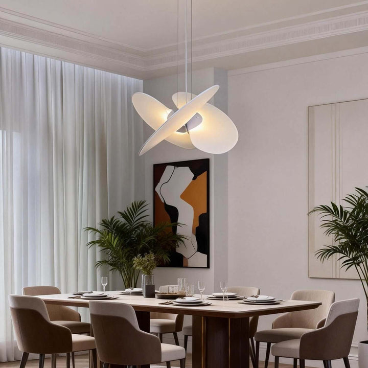 Qelvani Pendant Lamp – Nordic Minimalist Fabric Chandelier