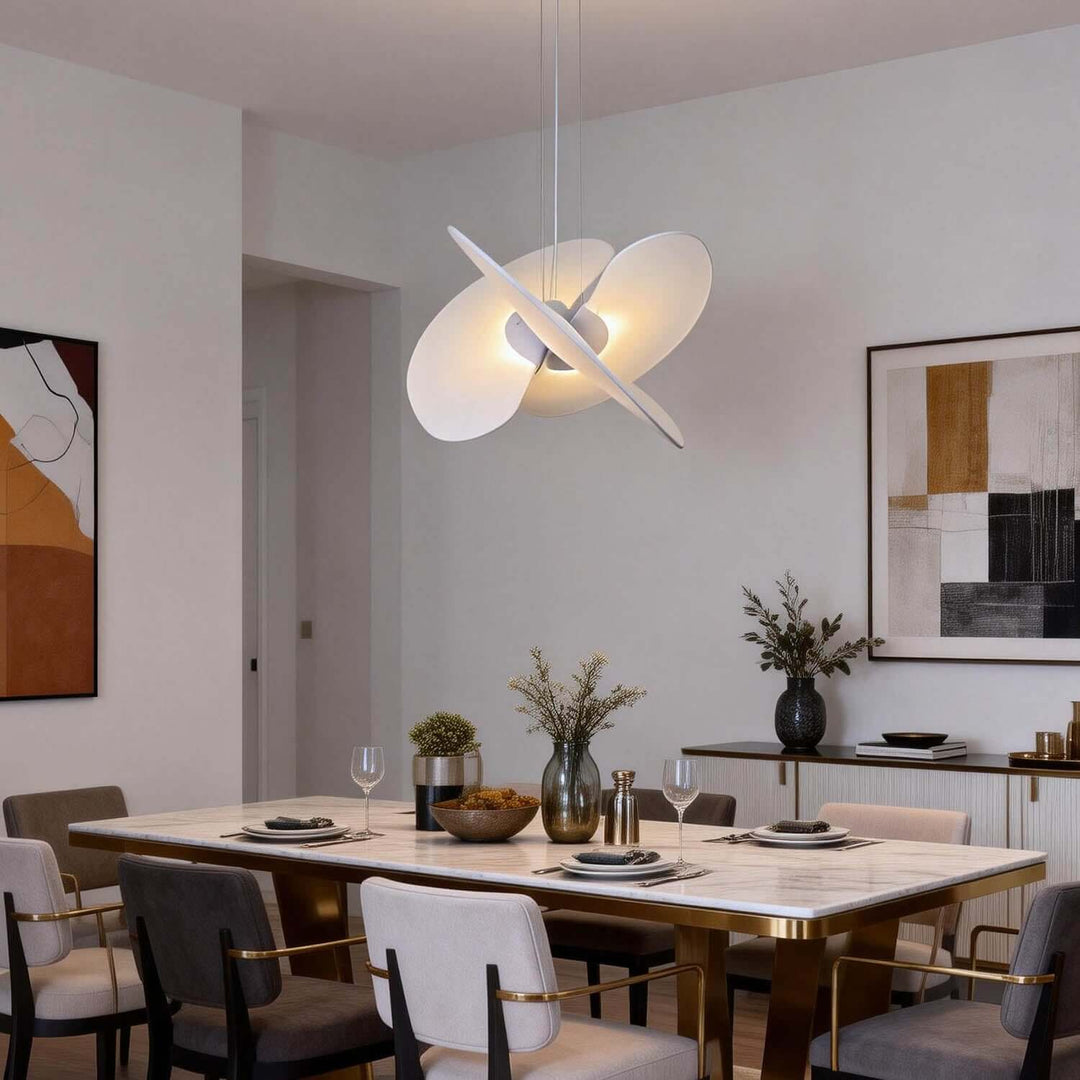 Qelvani Pendant Lamp – Nordic Minimalist Fabric Chandelier