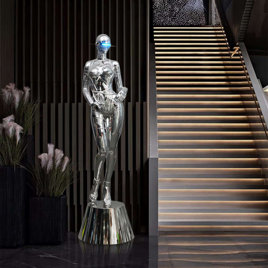 Qelvix Goddess Floor Lamp - Resin Sculpture Decorative Lighting