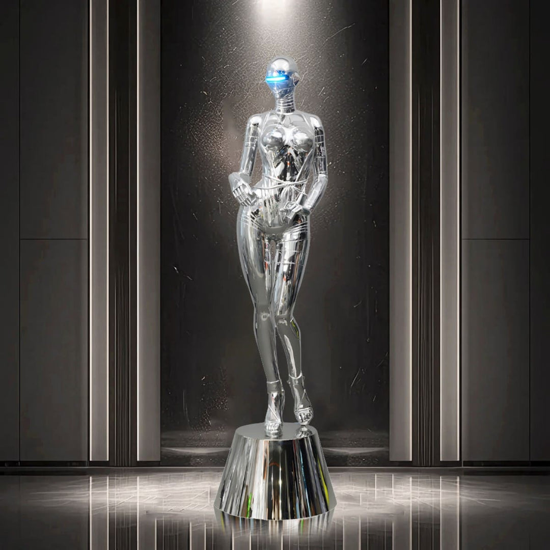 Qelvix Goddess Floor Lamp - Resin Sculpture Decorative Lighting