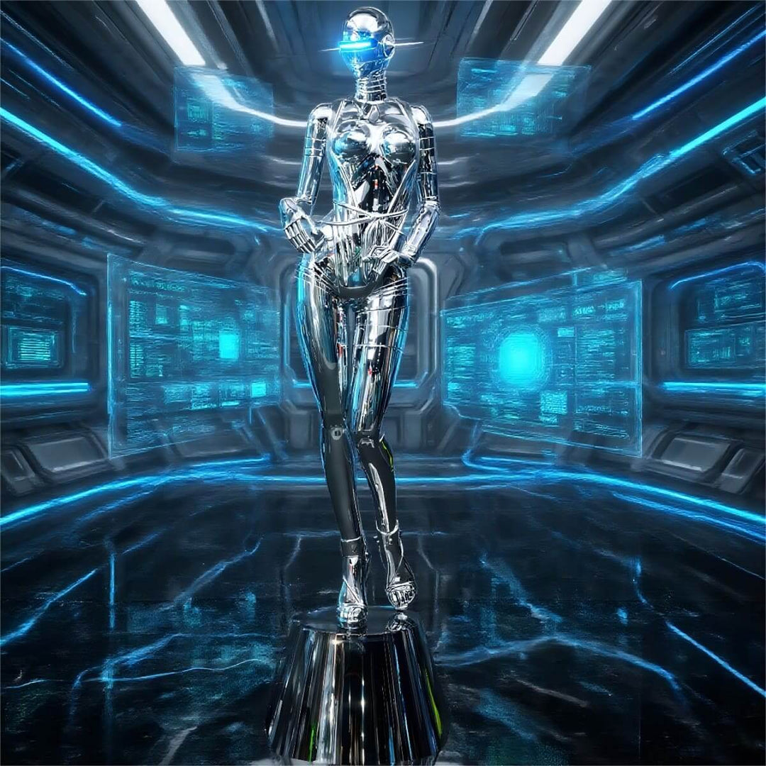 Qelvix Goddess Floor Lamp - Resin Sculpture Decorative Lighting