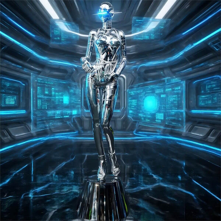 Qelvix Goddess Floor Lamp - Resin Sculpture Decorative Lighting