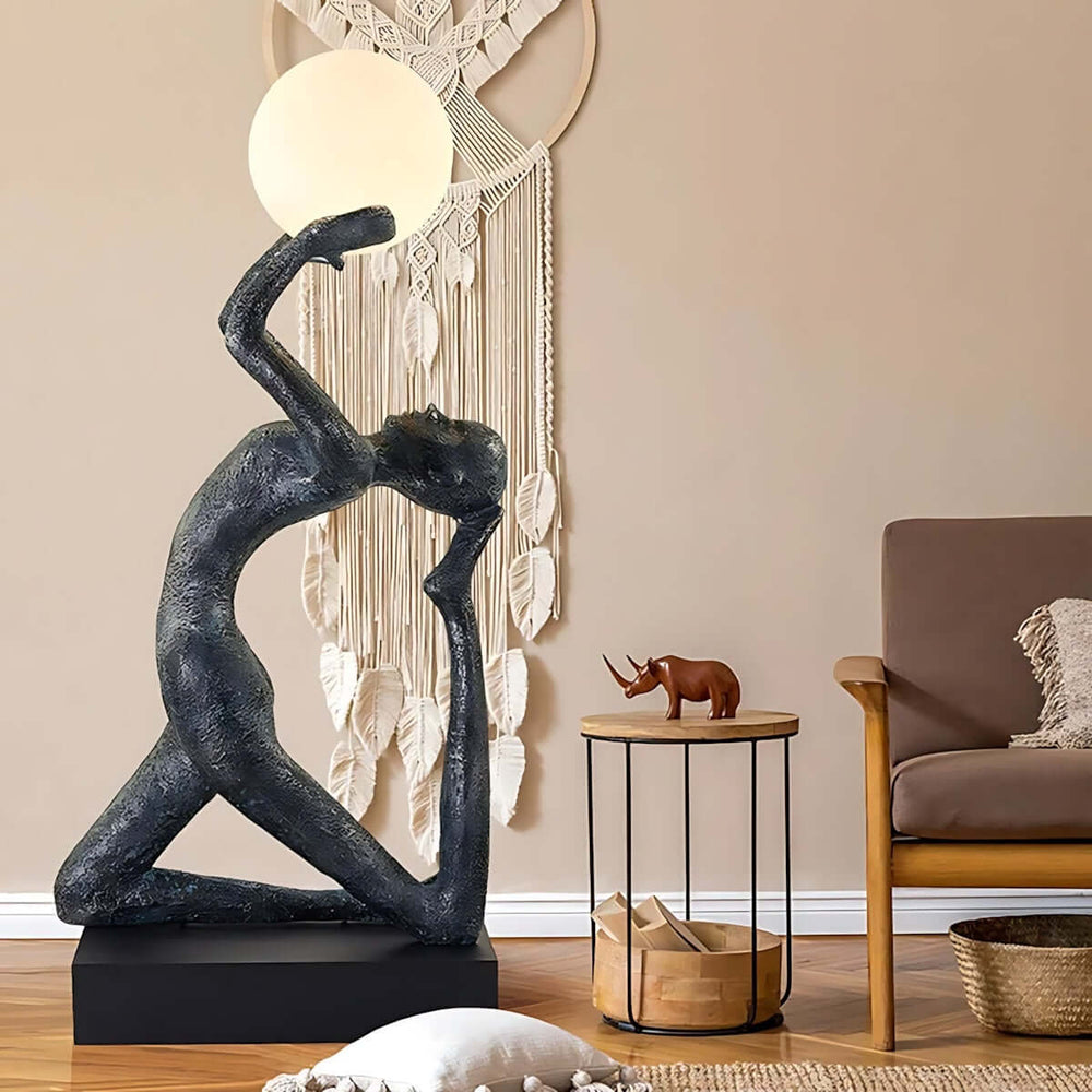 Qemira Sculpture Floor Lamp – Creative Art Light Luxury Decor