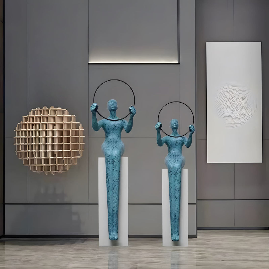 Qireva Decorative Sculpture – Living Room Art Sculpture