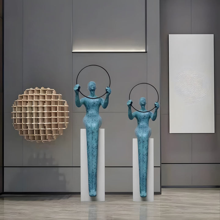 Qireva Decorative Sculpture – Living Room Art Sculpture