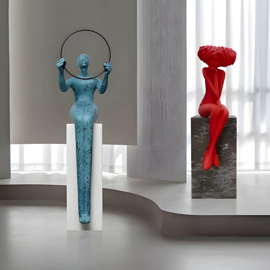 Qireva Decorative Sculpture – Living Room Art Sculpture