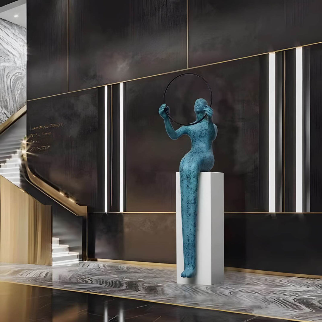 Qireva Decorative Sculpture – Living Room Art Sculpture