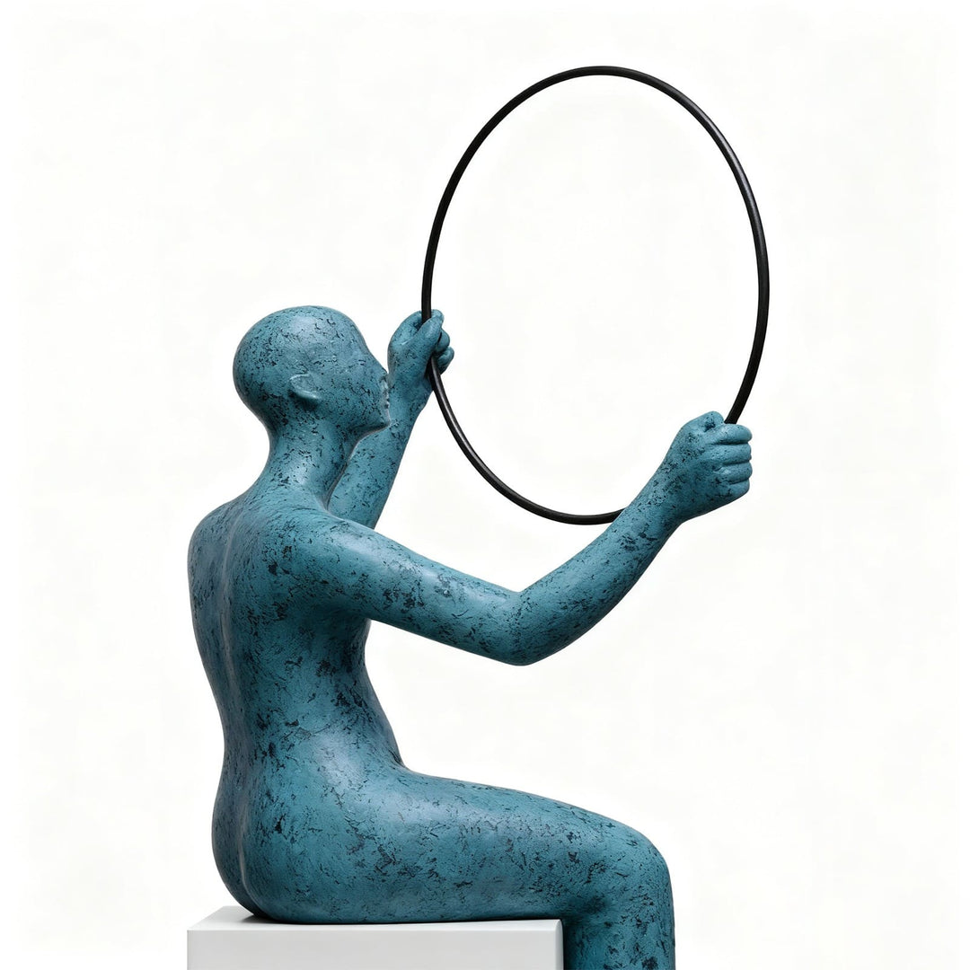 Qireva Decorative Sculpture – Living Room Art Sculpture