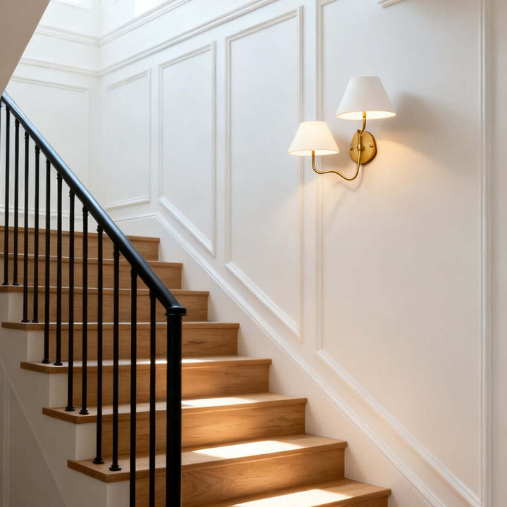 Quenira Wall Lamp – Modern American Minimalist Fabric