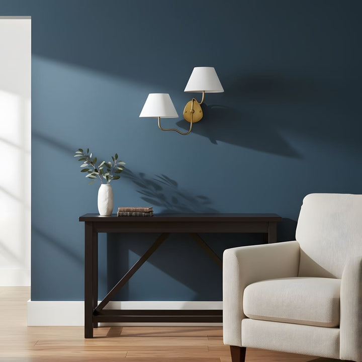 Quenira Wall Lamp – Modern American Minimalist Fabric